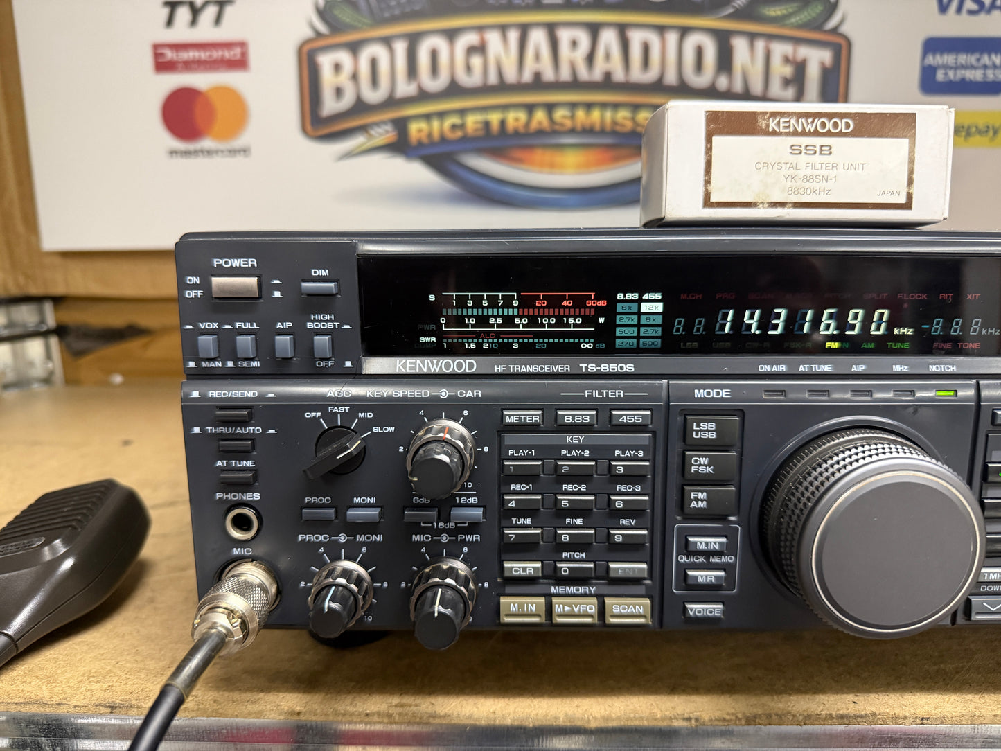 A-1 KENWOOD TS-850S AT + filtro ssb perfetto 100 watt imballo originale