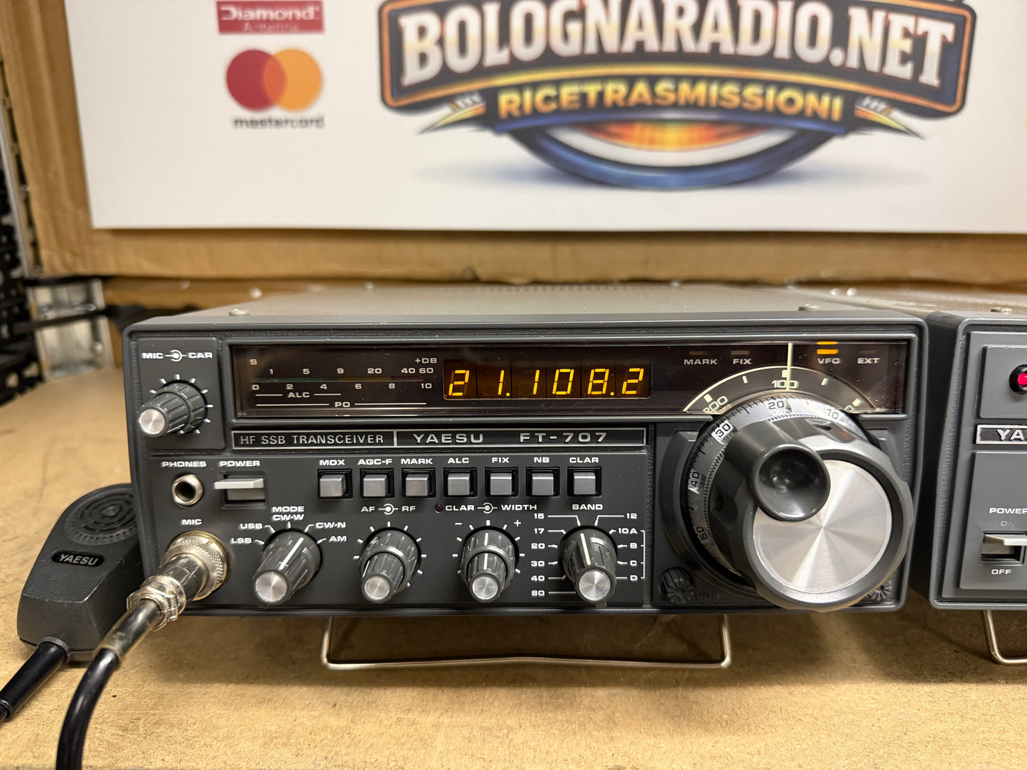 Yaesu FT 707 + FP 707 perfetto imballo Garanzia 12 Mesi