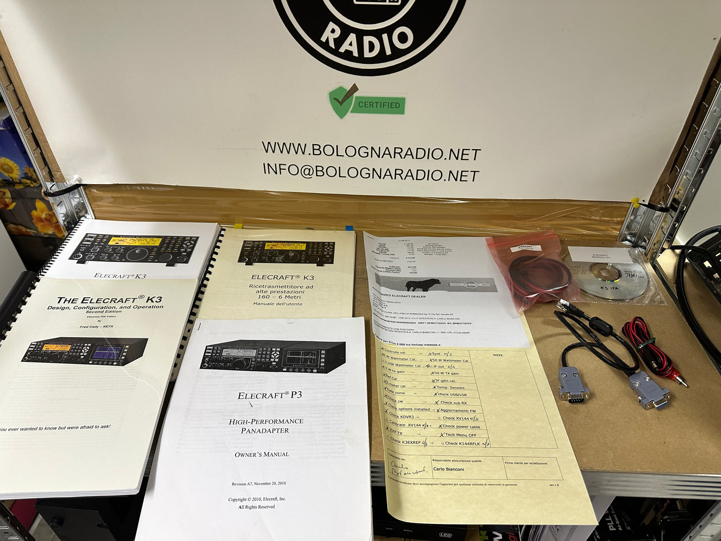 00 Elecraft K3/100 watt + 2 rx + P3 + Optional pari al nuovo