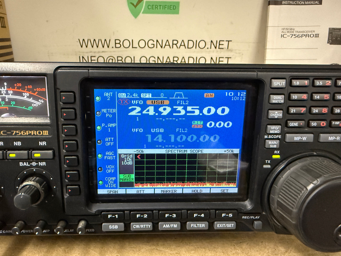 Icom IC 756 pro3 full set Garanzia 12 Mesi