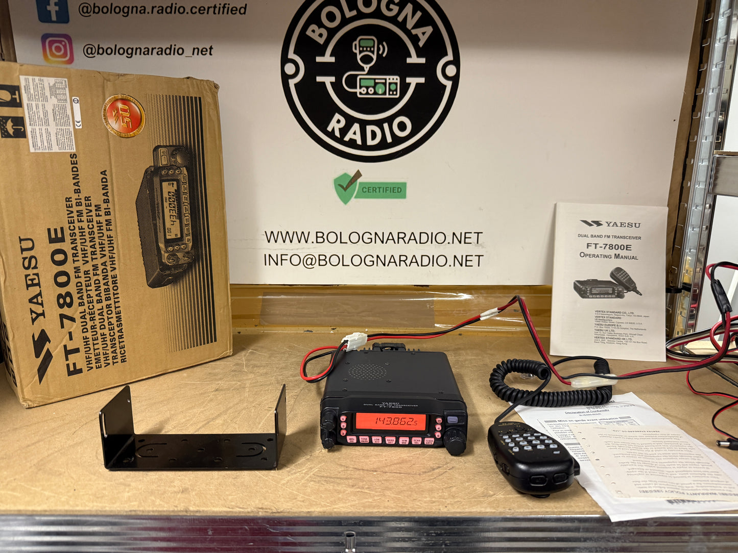A1 - Yaesu FT 7800 dualband 50 watt pari al nuovo garanzia 12 mesi