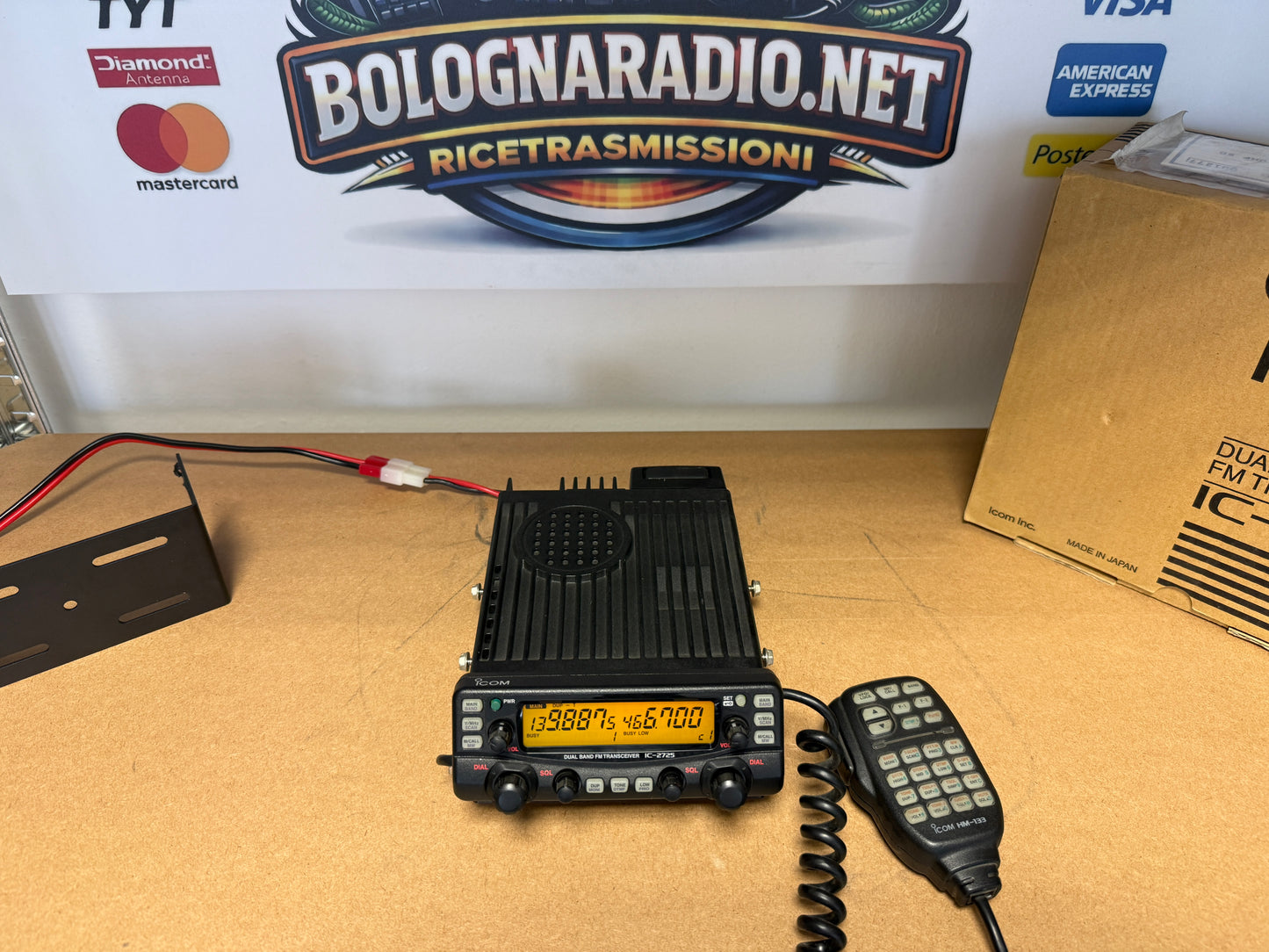Icom ic 2725 perfetto full set Garanzia 12 Mesi
