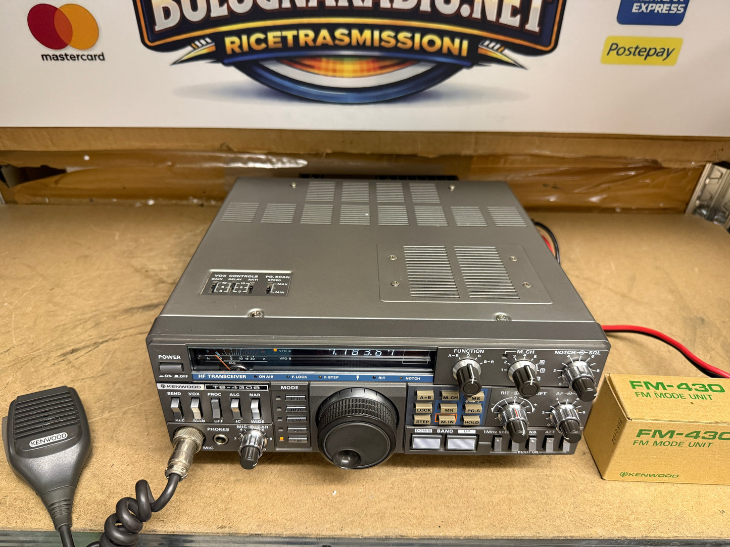 Kenwood TS 430S + FM + FULL FILTRI imballo Garanzia 12 Mesi