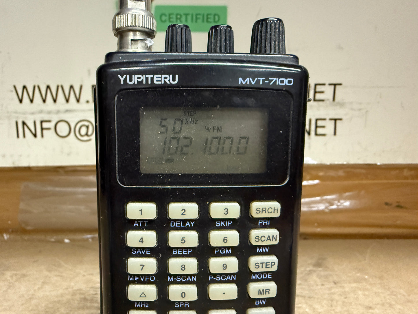 Yupiteru MVT 7100 scanner 0 - 1650 Mhz AM / FM / WFM / SSB / CW