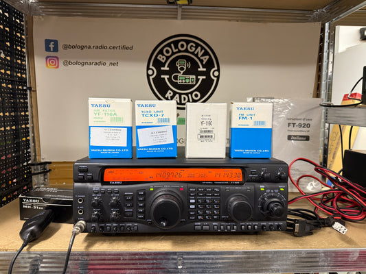 Yaesu FT 920 + filtro Am + filtro 500 hz + scheda FM + tcxo7 + imballo