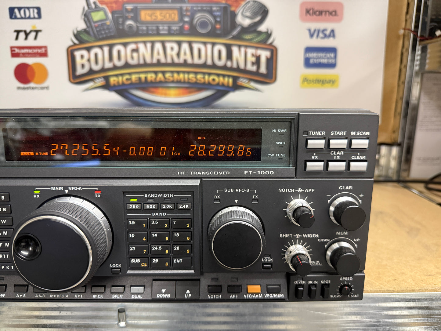 Yaesu FT 1000D + BPF1 + full filtri doppio imballo Garanzia 12 mesi