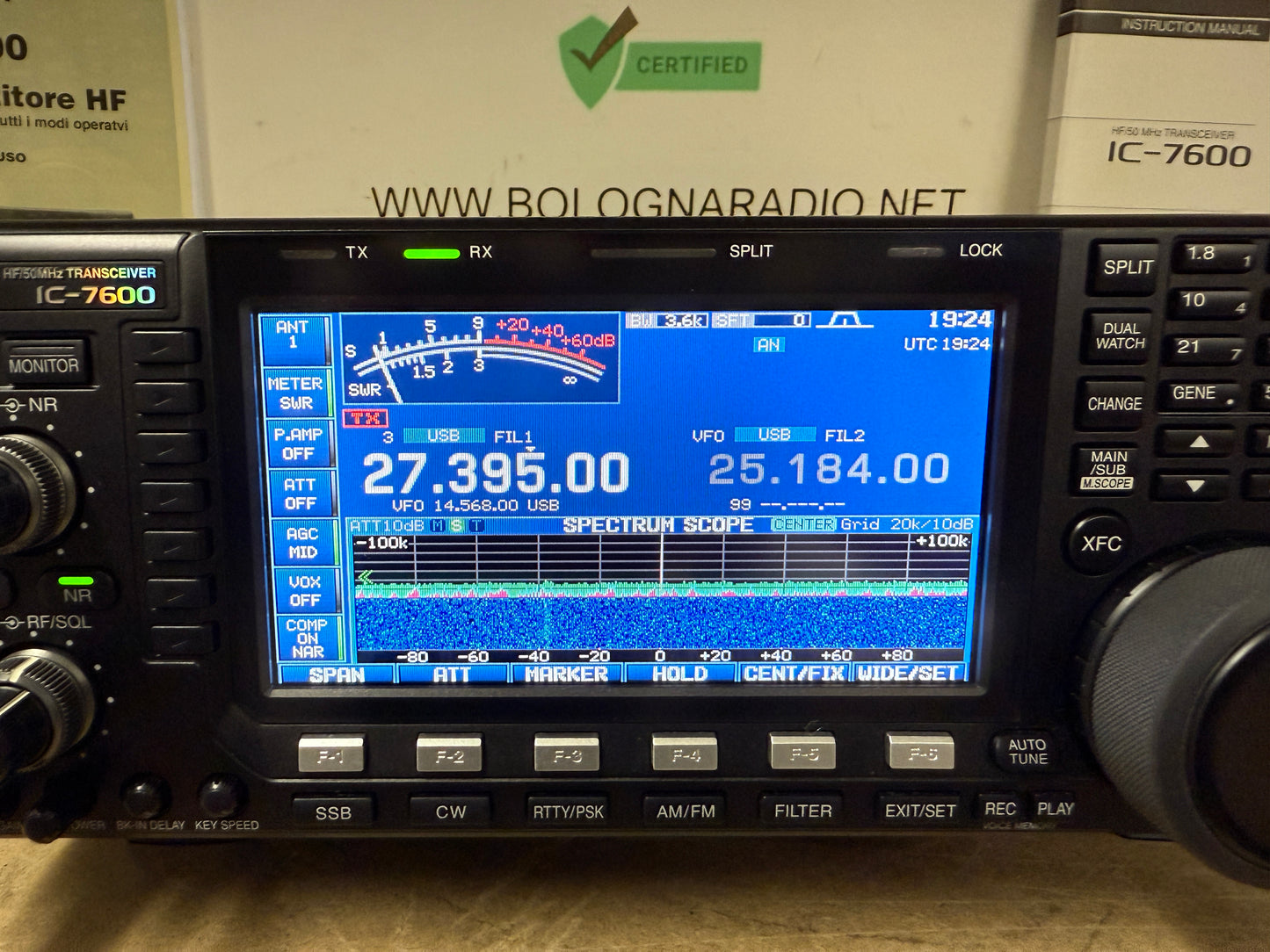 Icom ic 7600 full set perfetta Garanzia 12 Mesi