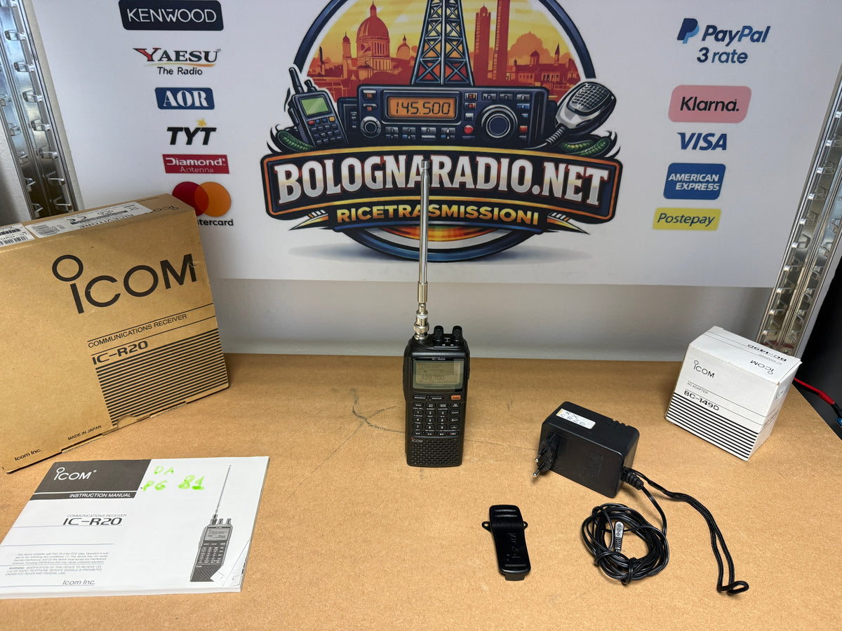 Icom ic r 20  Full set Garanzia 12 Mesi