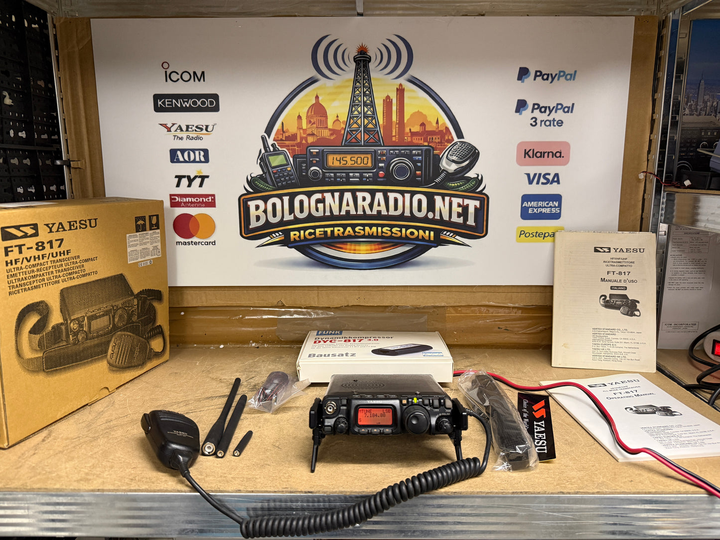 Yaesu FT 817 full set Garanzia 12 Mesi