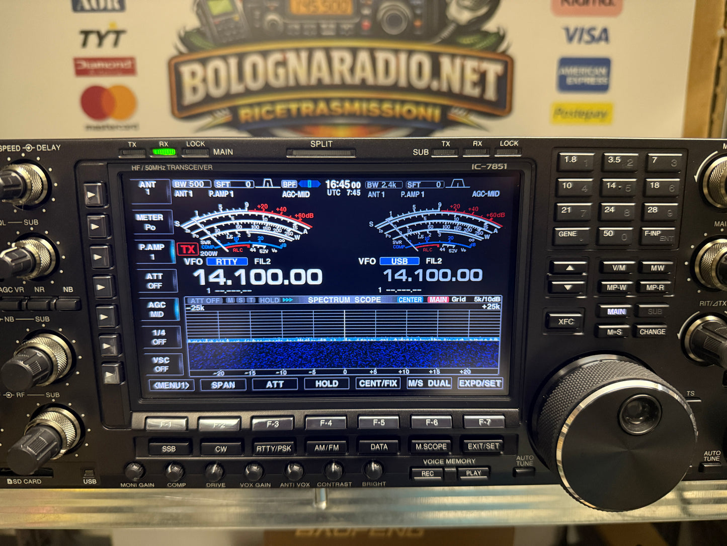 Icom IC 7851 pari al nuovo full set Garanzia 12 Mesi