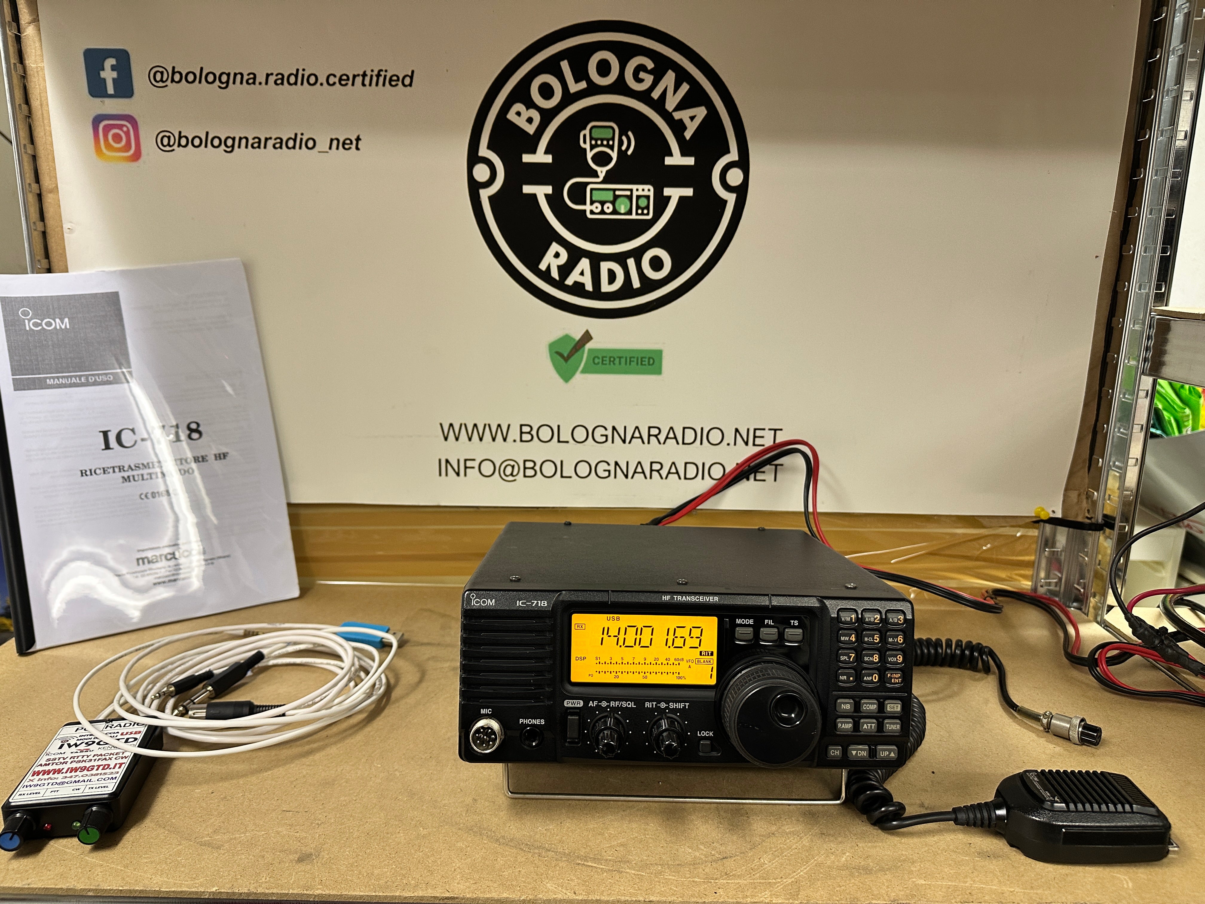 icom IC-718 con DSP + interfaccia Digitale – bolognaradio.net