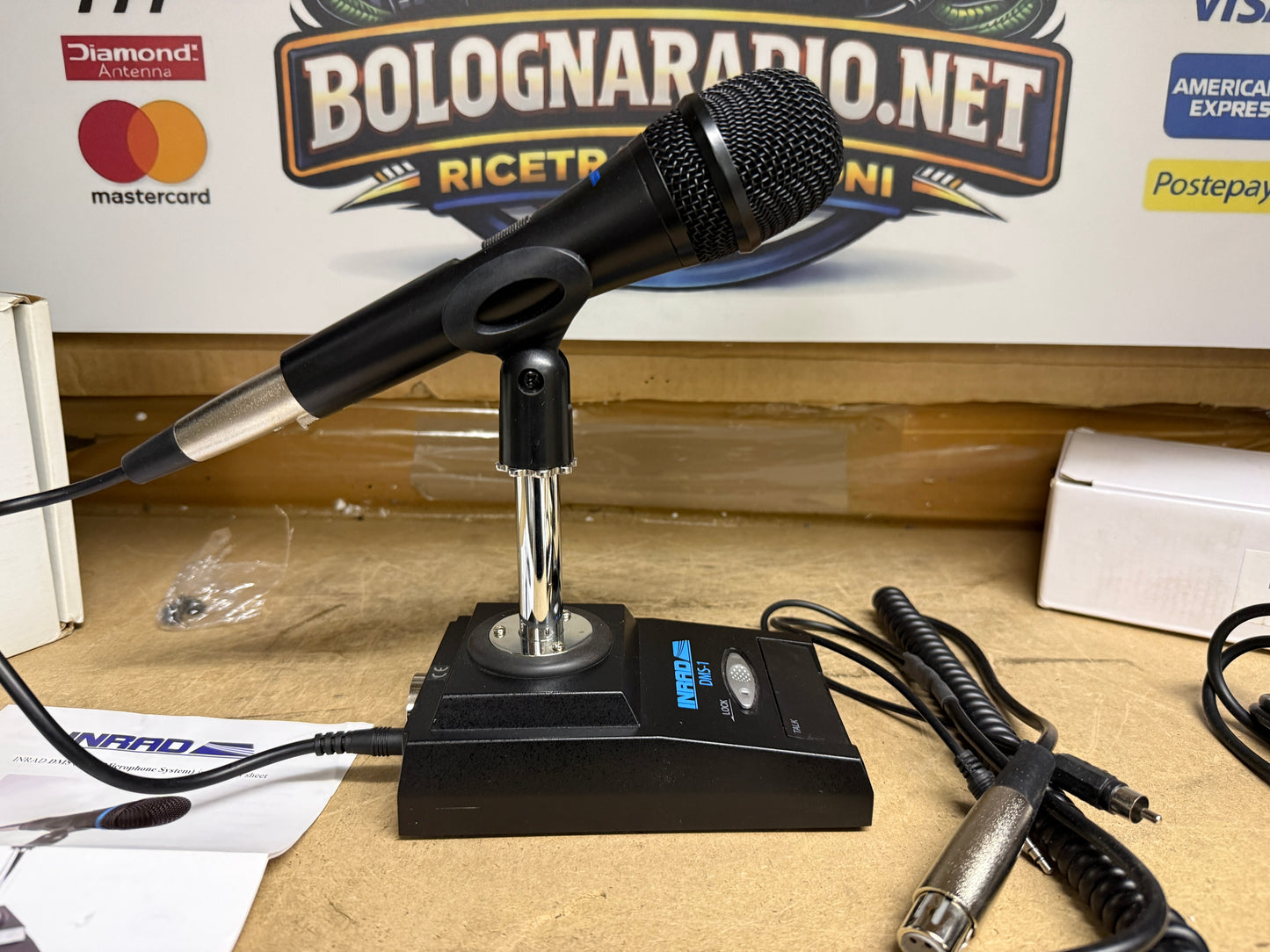 Mike inrad dms-1 + inrad 629 cablato flexiradio
