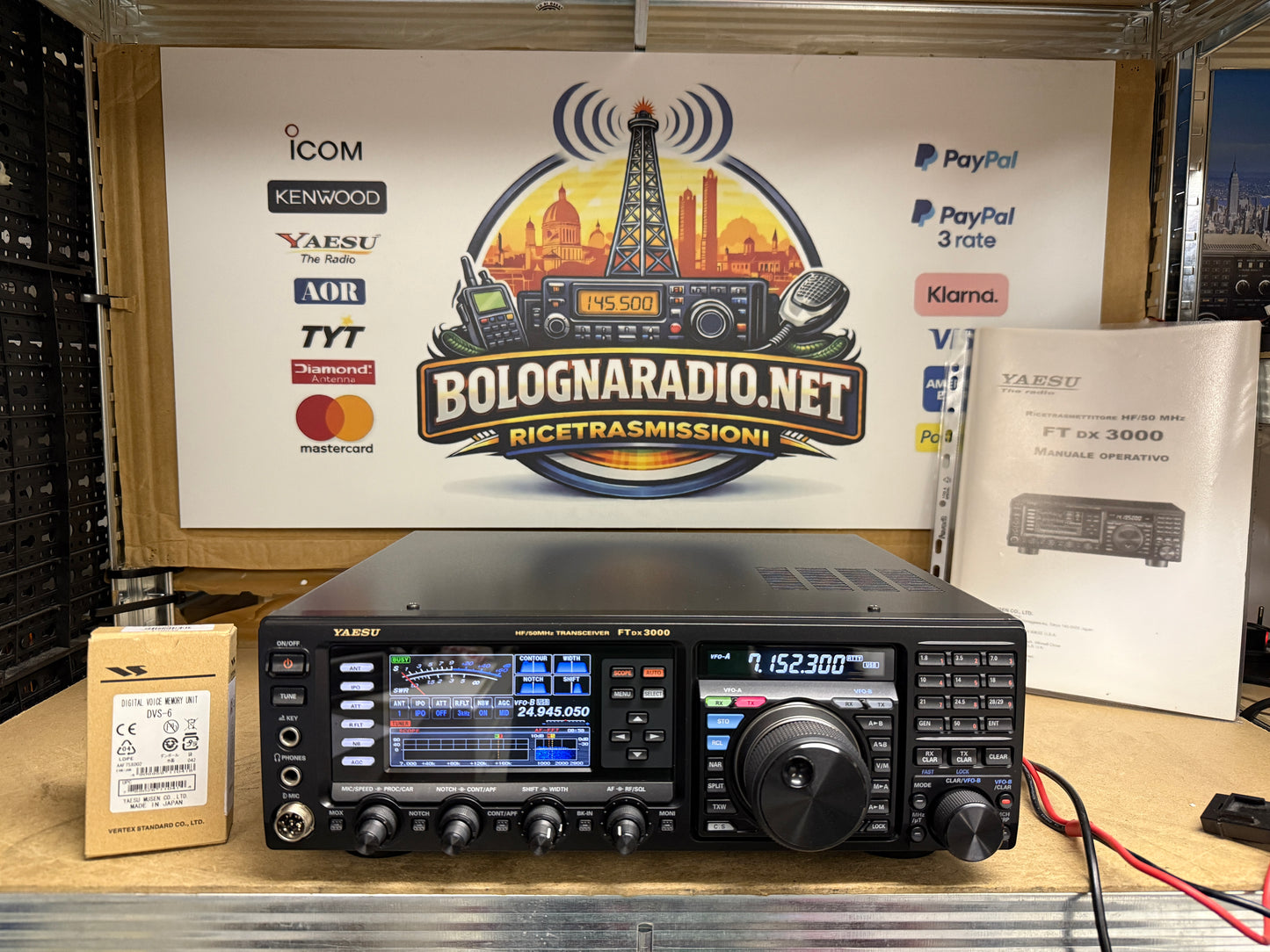 Yaesu FTDX 3000D + DVS6 full set Garanzia 12 mesi