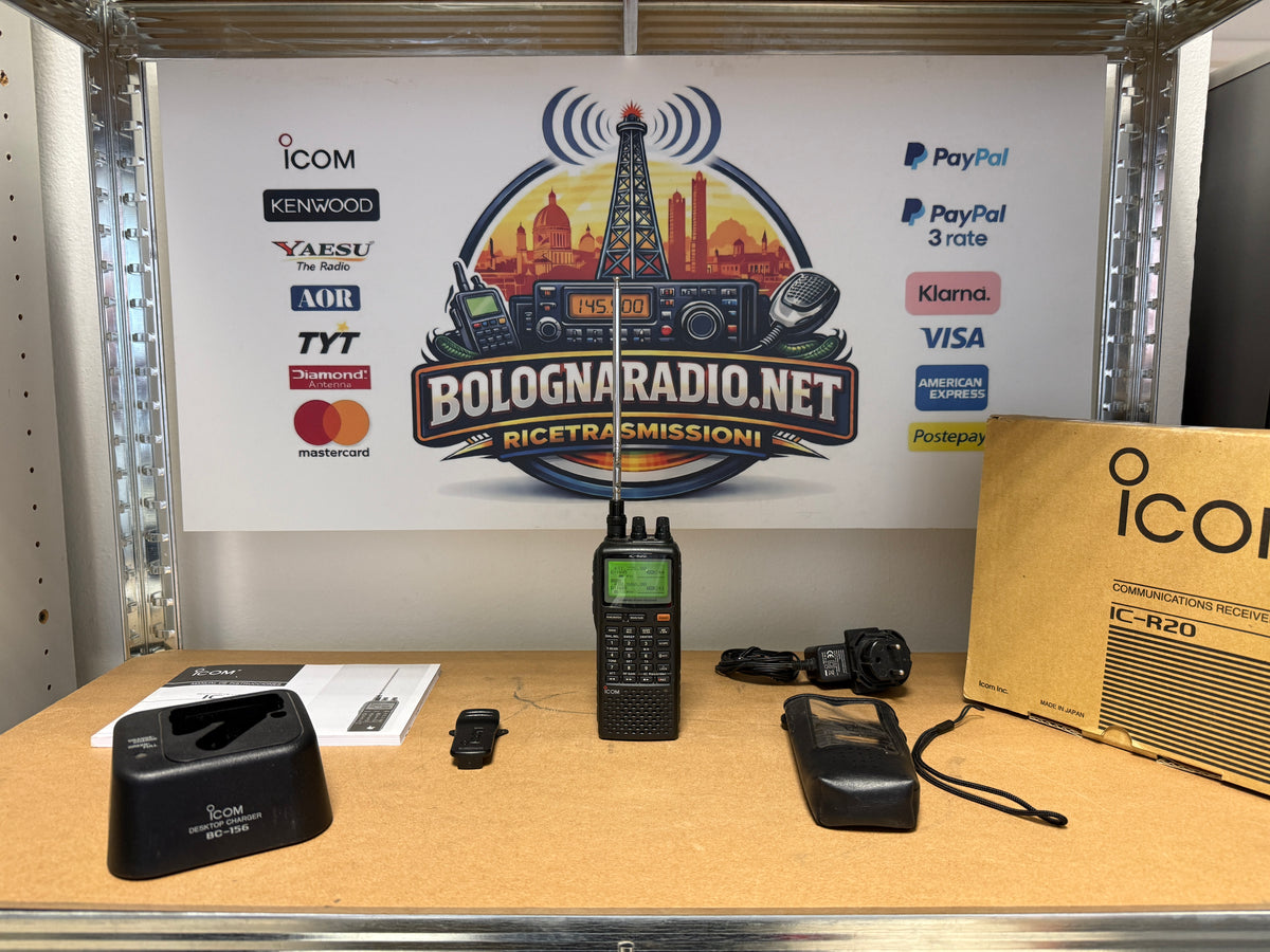 Icom ic r 20 + BC156 + custodia Full set Garanzia 12 Mesi