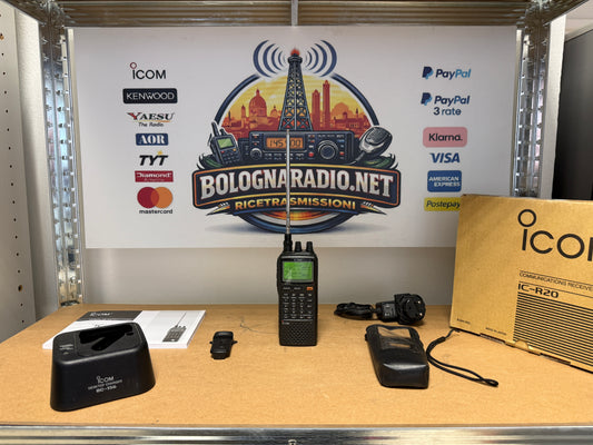 Icom ic r 20 + BC156 + custodia Full set Garanzia 12 Mesi