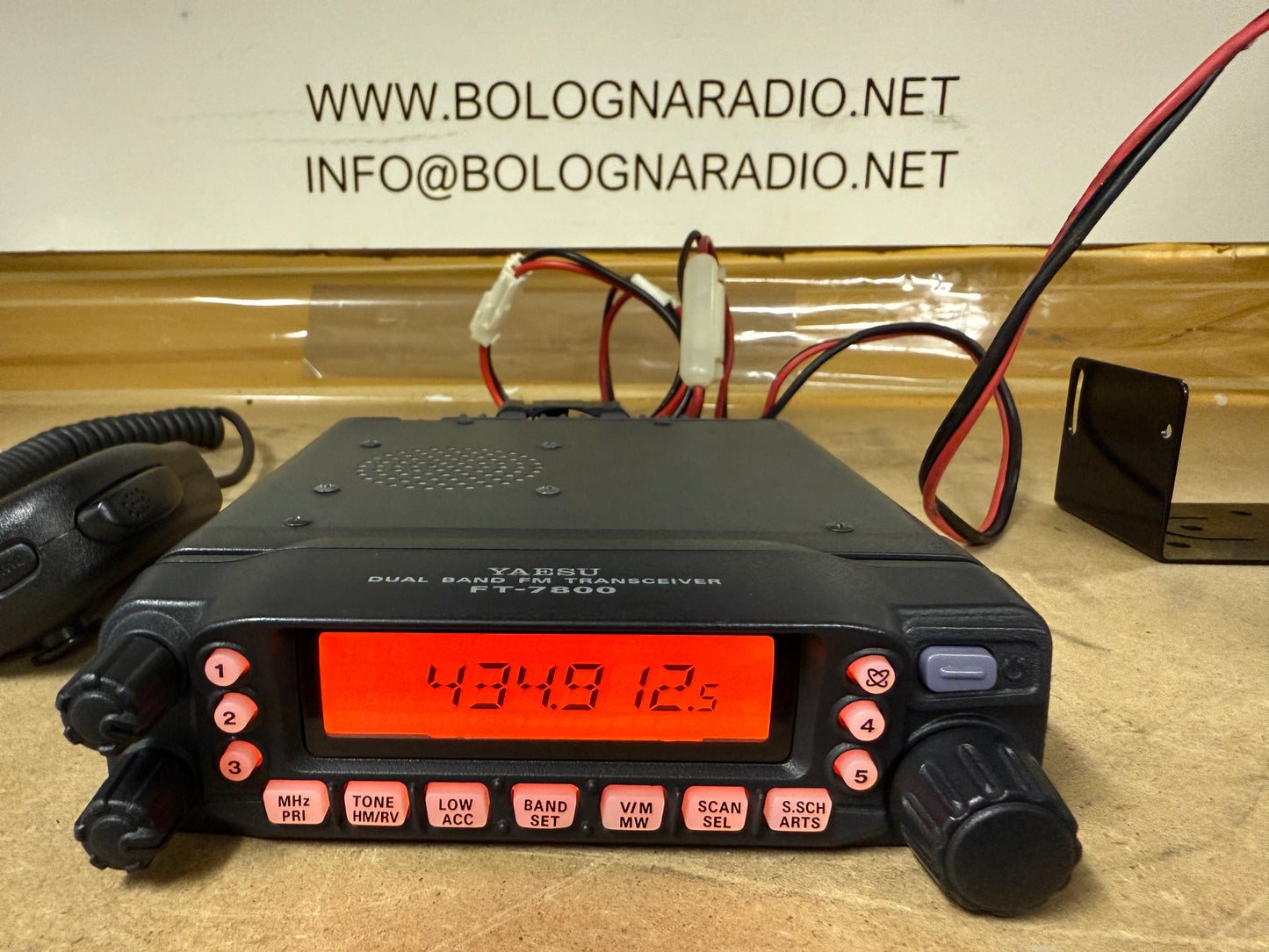 A1 - Yaesu FT 7800 dualband 50 watt + kit frontalino garanzia 12 mesi