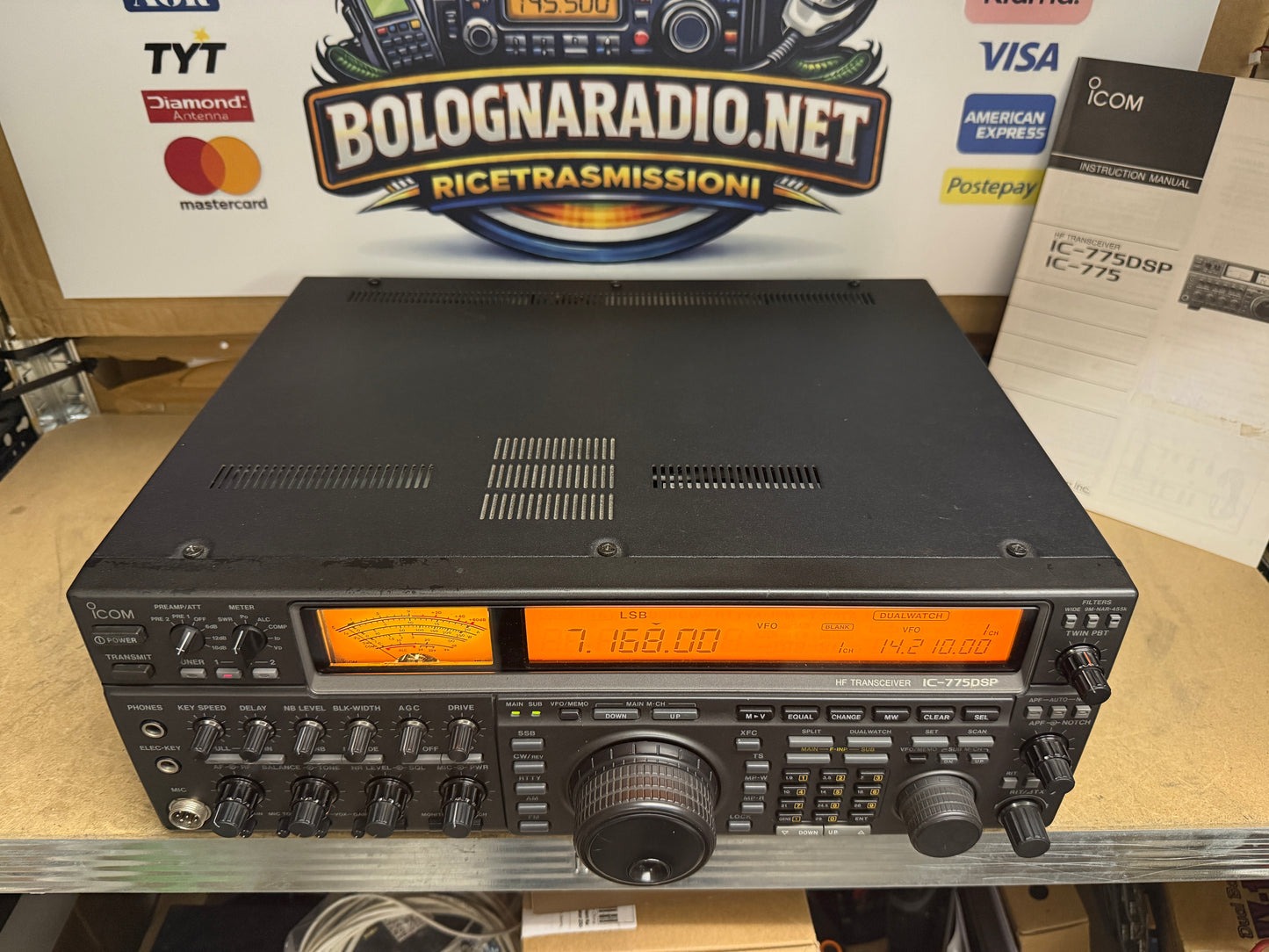 Icom ic 775 DSP 200 watt + CR 282  imballo originale Garanzia 12 Mesi