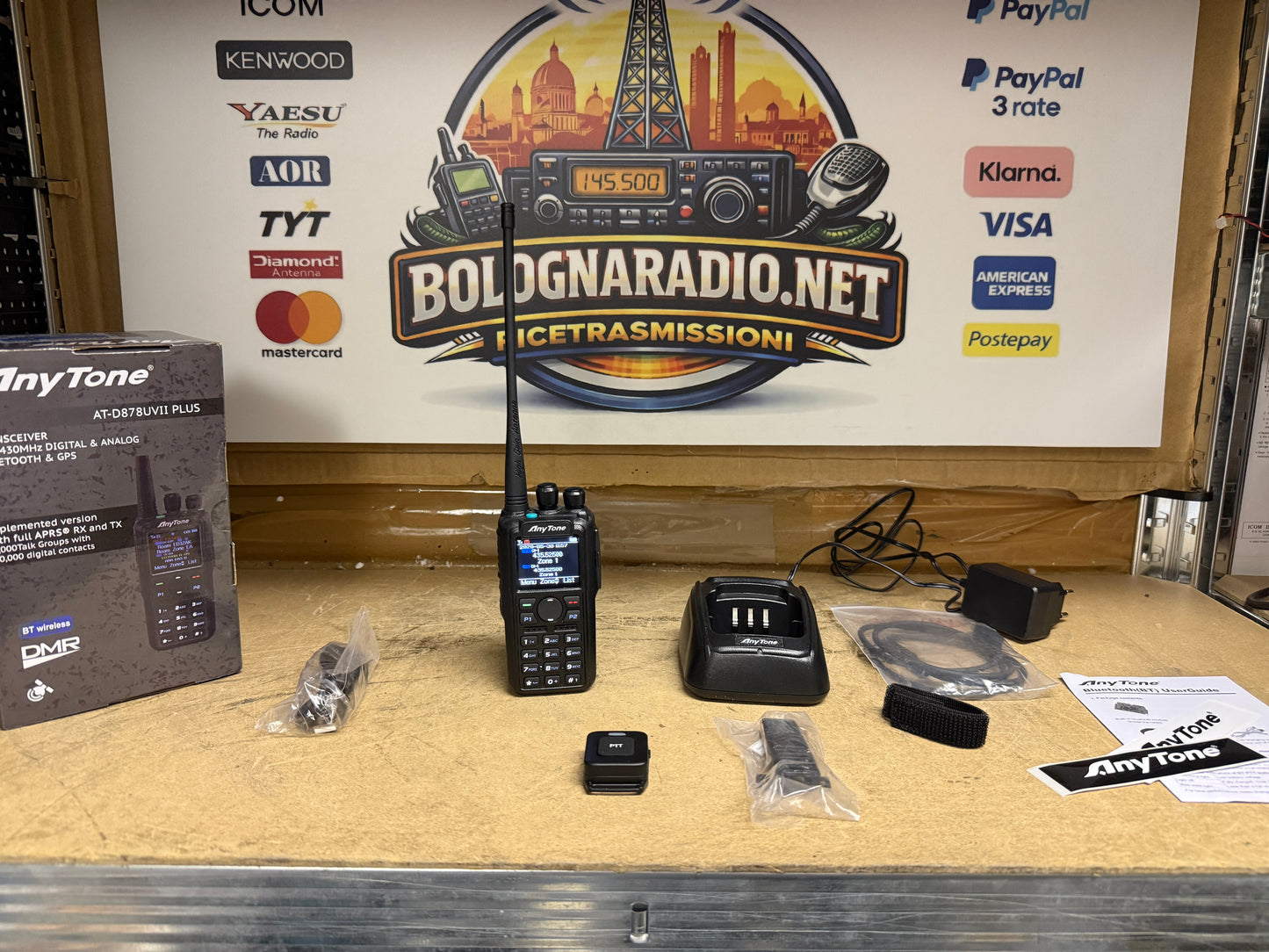 ANYTONE AT-D878UVII PLUS - Ricetrasmettitore Portatile VHF/UHF con APRS e Bluetooth pari al nuovo