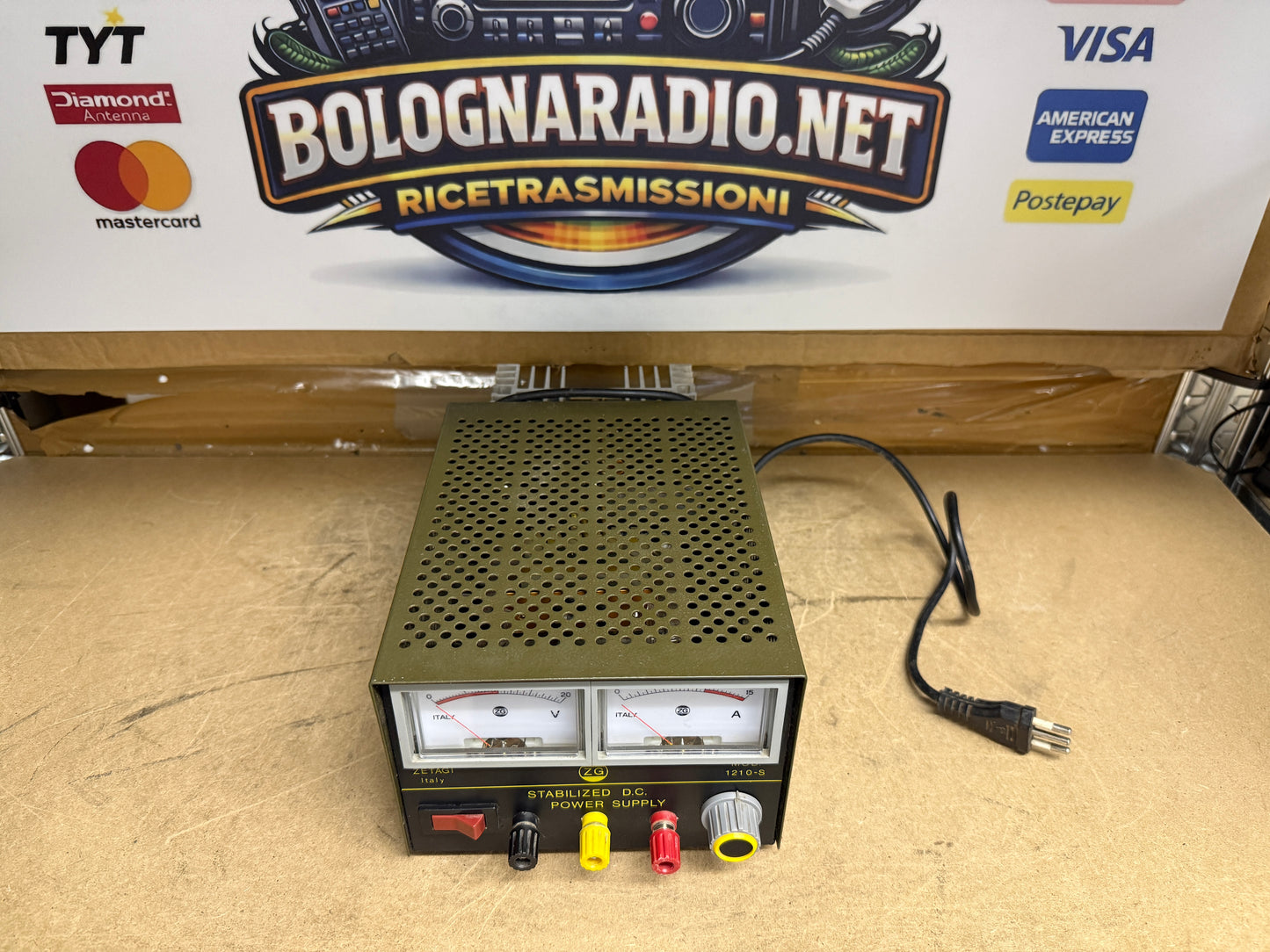 Zetagi HP 1210s alimentatore 10 amp