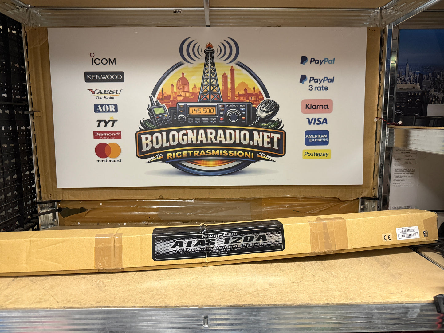 YAESU ATAS 120A Antenna Automatica Veicolare 7-440 MHz 120W usata