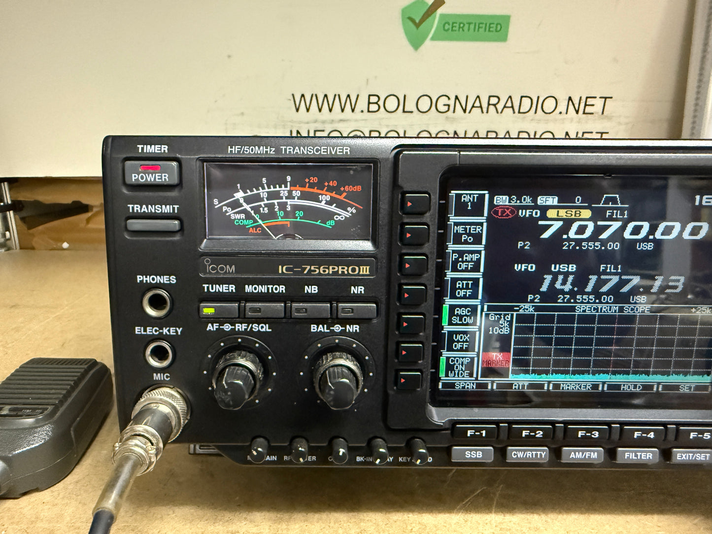 A-1 Icom 756 pro 3 imballo perfetta imballo garanzia 12 mesi