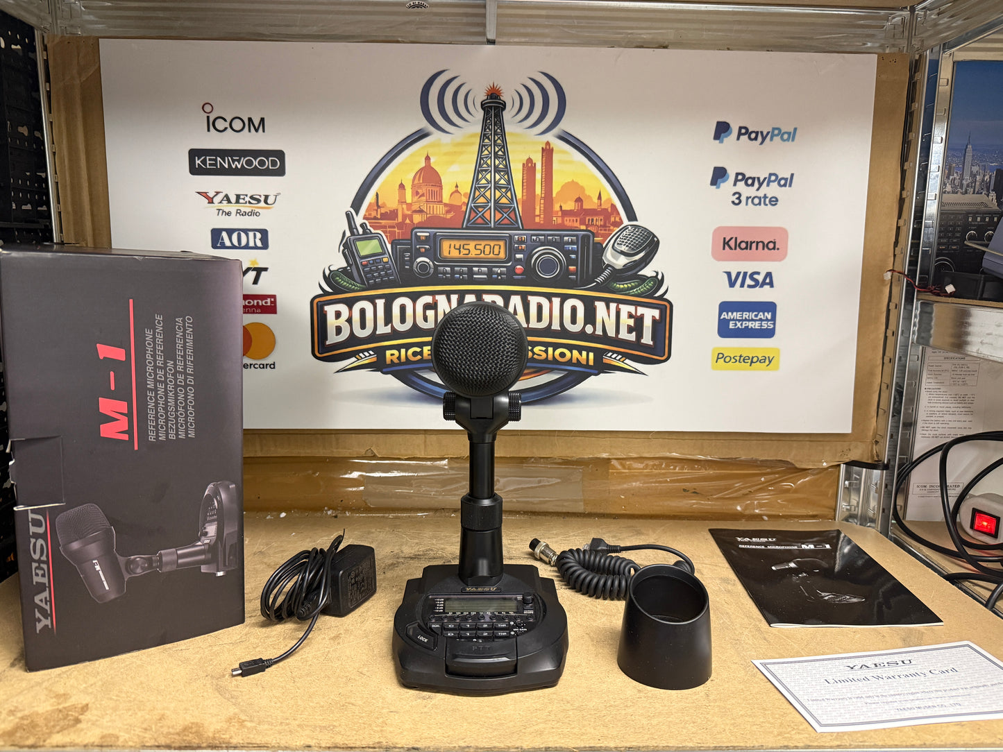 Yaesu M1 perfetto full set MICROFONO doppia capsula, dinamica e a condensatore
