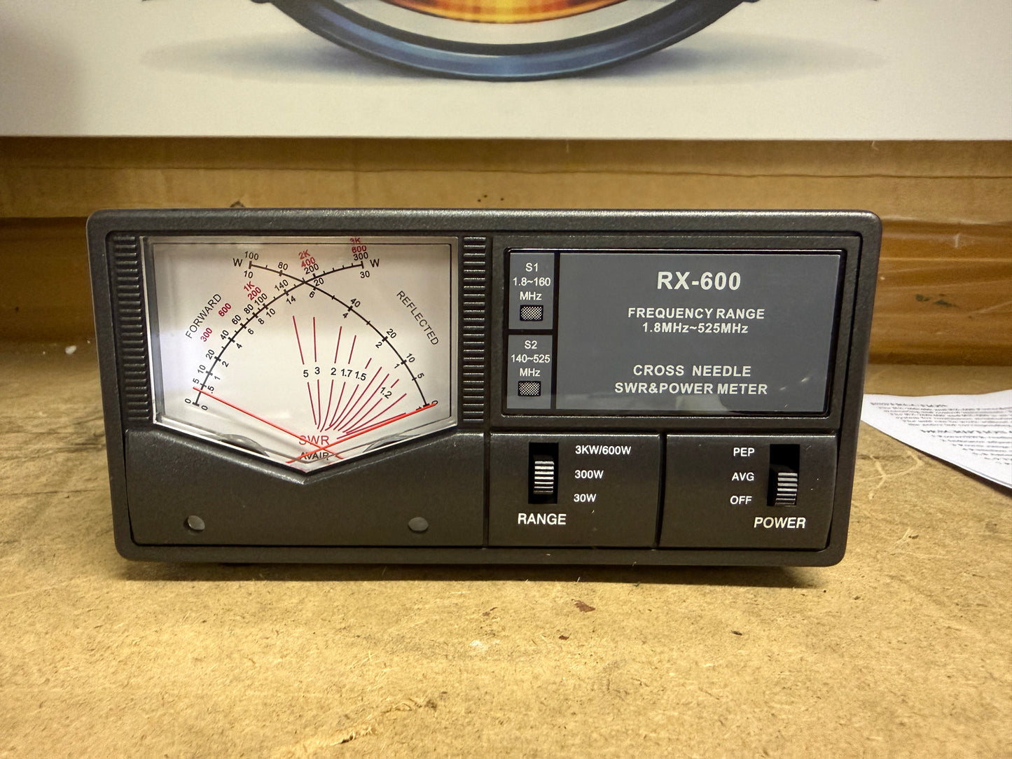 MAAS RX-600 SWR & PWR Meter (1,8-160 MHz, 140-525 MHz)