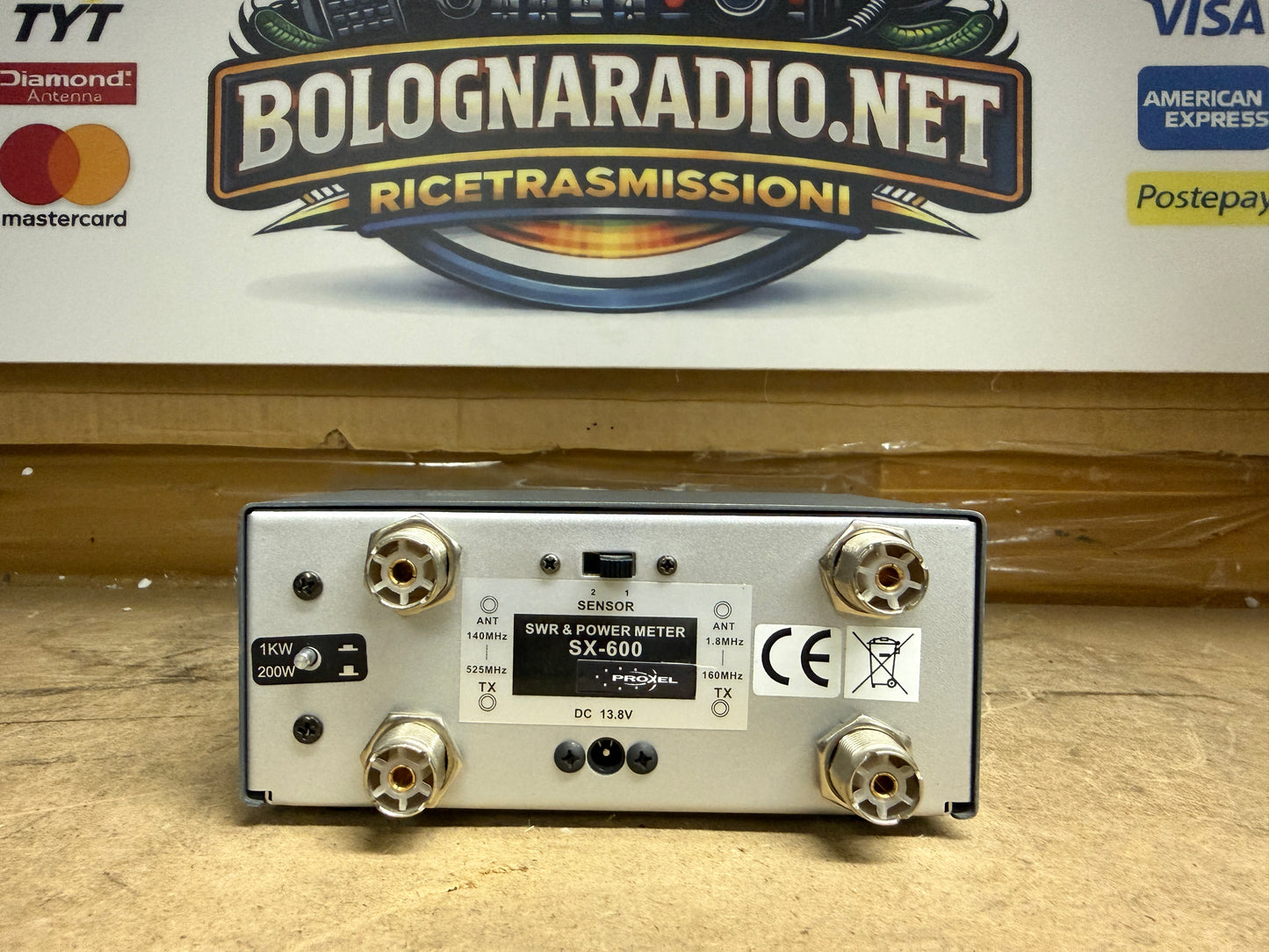 Proxel SX-600 Rosmetro Wattmetro  HF-VHF-UHF 1.8-525 MHz 200W