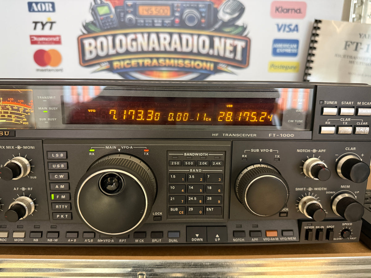 Yaesu FT 1000D + BPF1 + DVS2 full filtri Garanzia 12 mesi