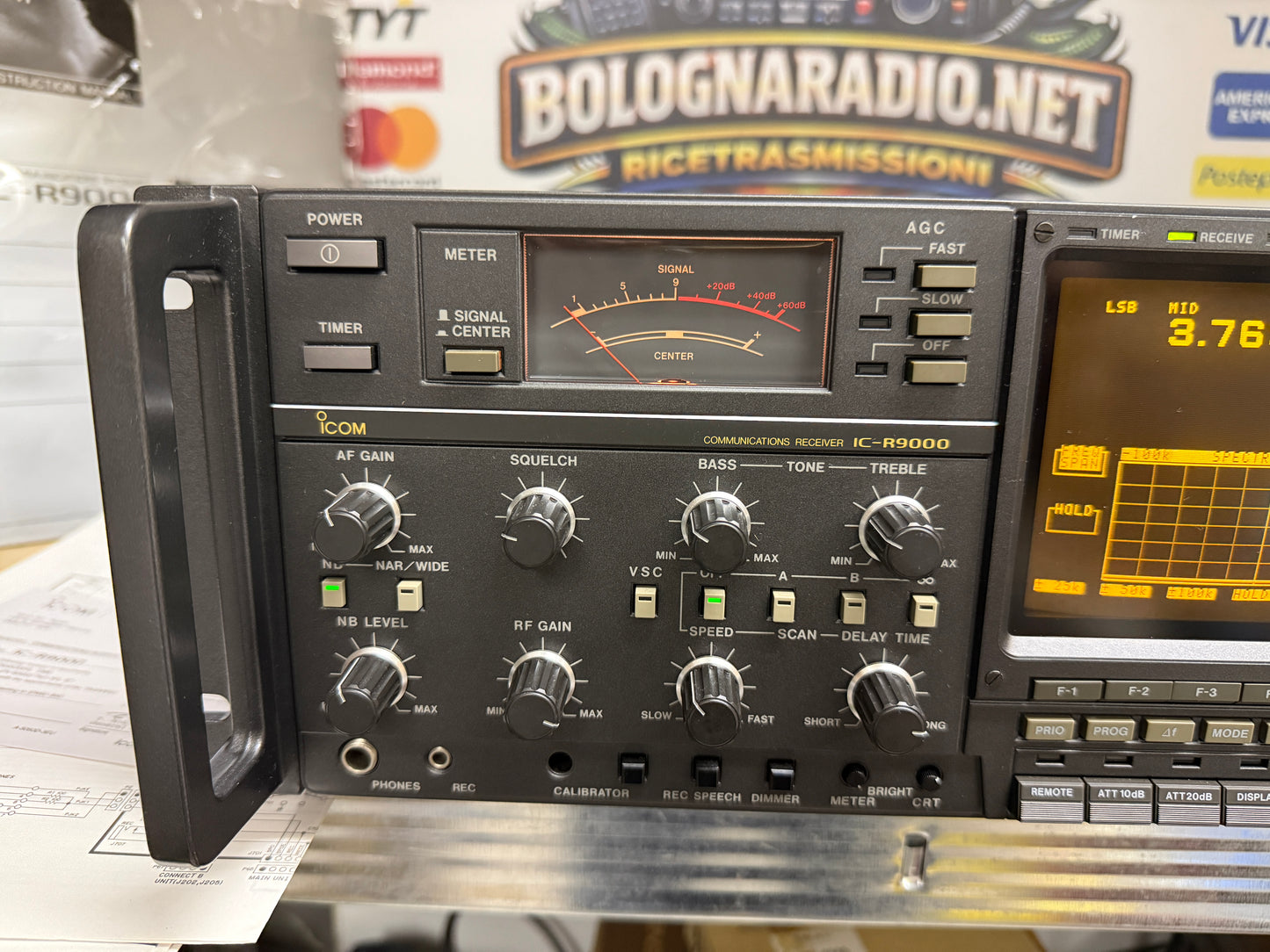 A-1 ICOM IC-R 9000 pari al nuovo Garanzia 6 mesi
