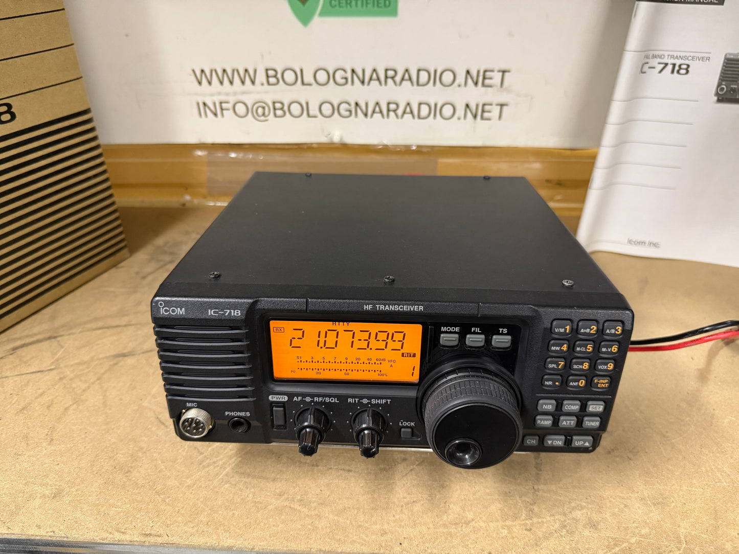 A1 icom IC-718 espanso Garanzia 12 Mesi full set
