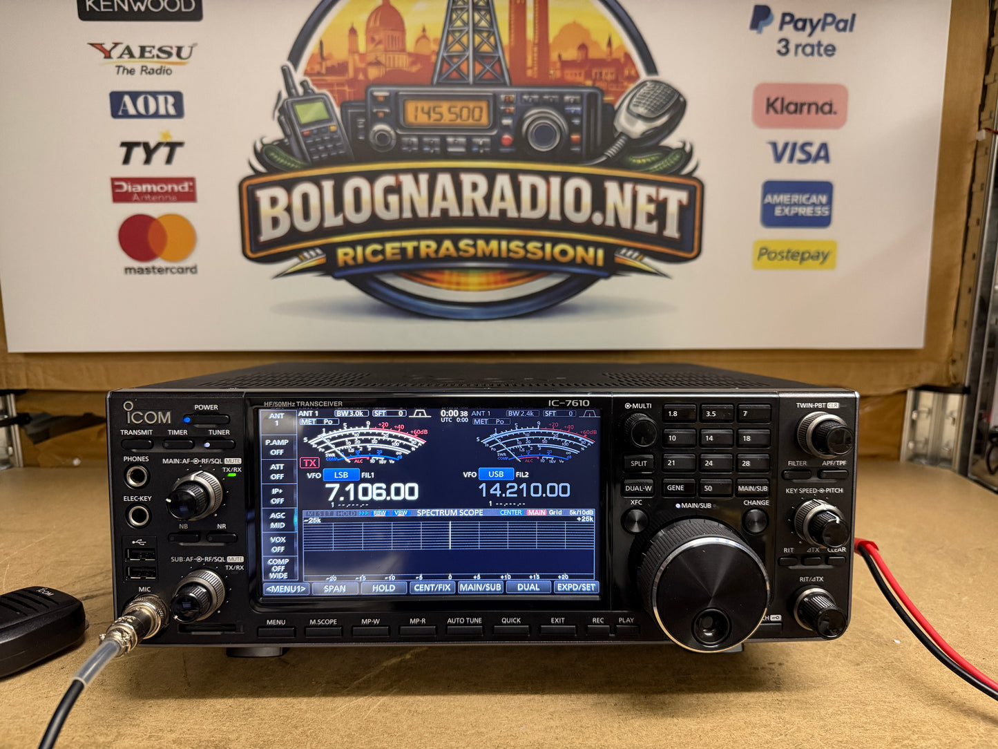Icom IC 7610 pari al nuovo full set Garanzia 6 mesi