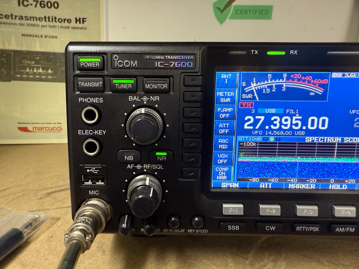 Icom ic 7600 full set perfetta Garanzia 12 Mesi