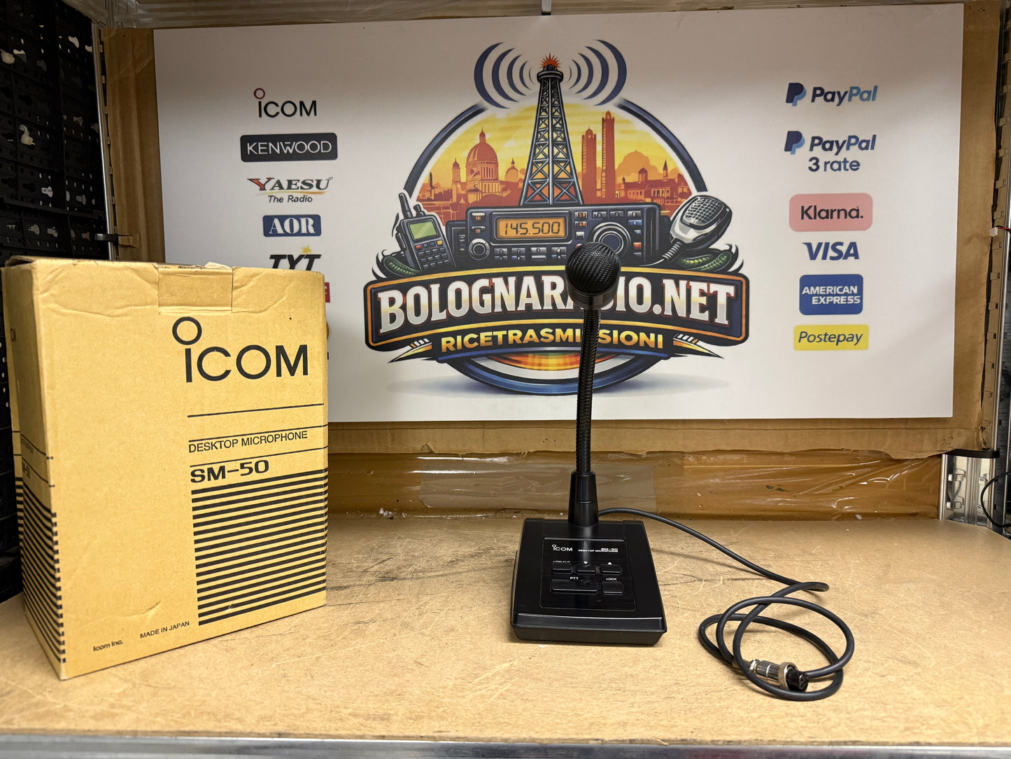 Icom SM 50 perfetto full set
