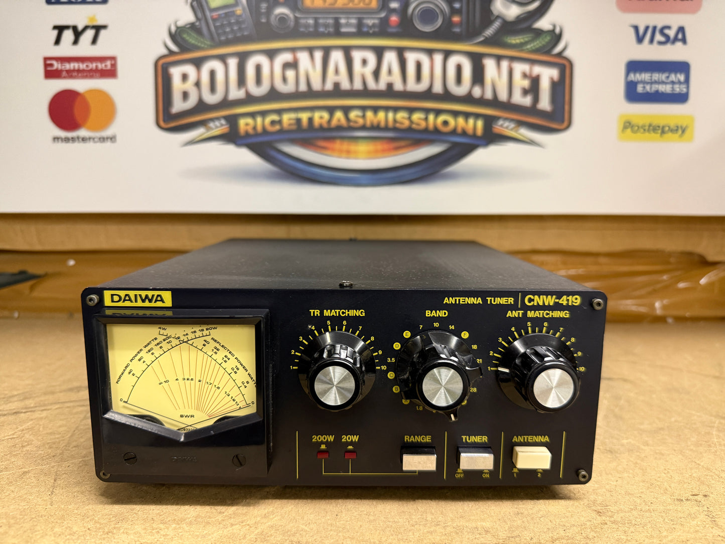 DAIWA CNW-419 ACCORDATORE MANUALE DI ANTENNA PER HF 1.8 - 30 Mhz 200W