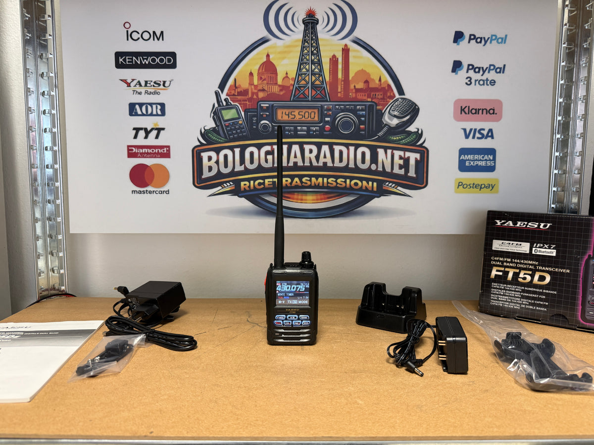 Yaesu FT 5 d + Cd41 pari al nuovo del 06/2026 full set Garanzia Ufficiale