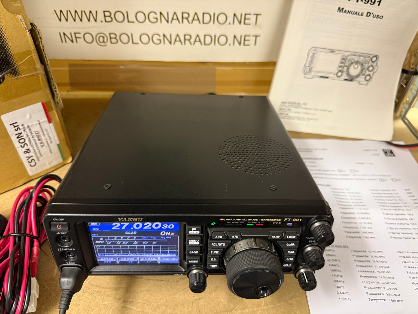 Yaesu FT 991 parti al nuovo full set