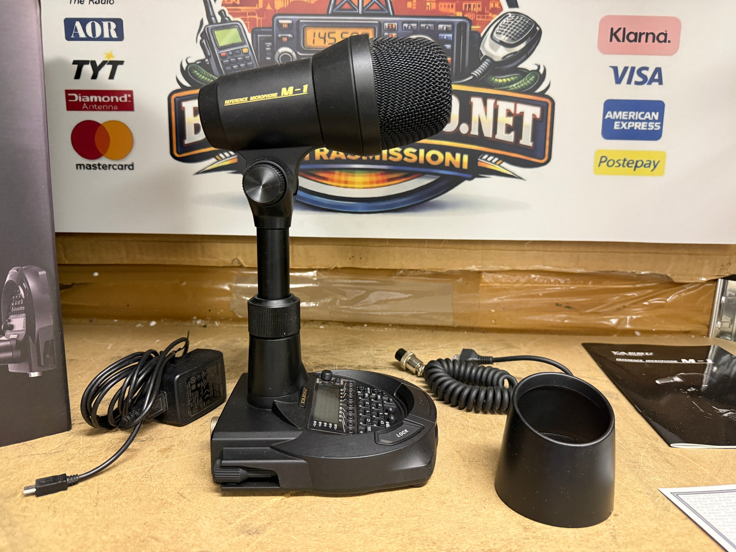 Yaesu M1 perfetto full set MICROFONO doppia capsula, dinamica e a condensatore