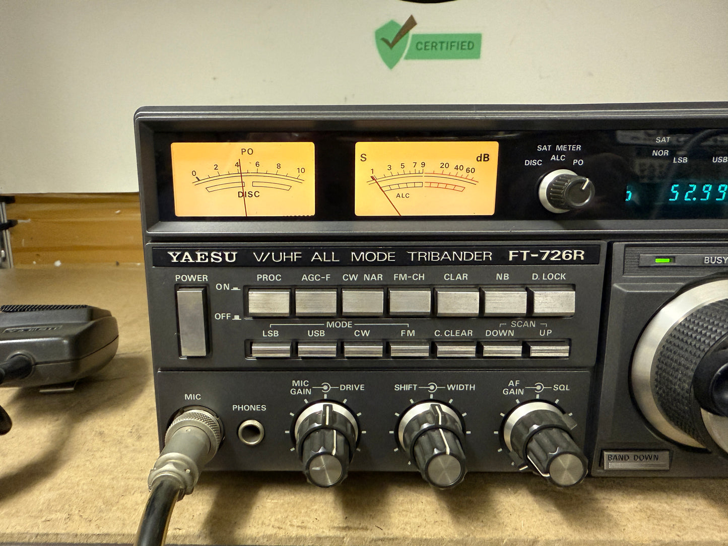 A1 Yaesu FT 726 + 50 Mhz perfetta Garanzia 12 Mesi