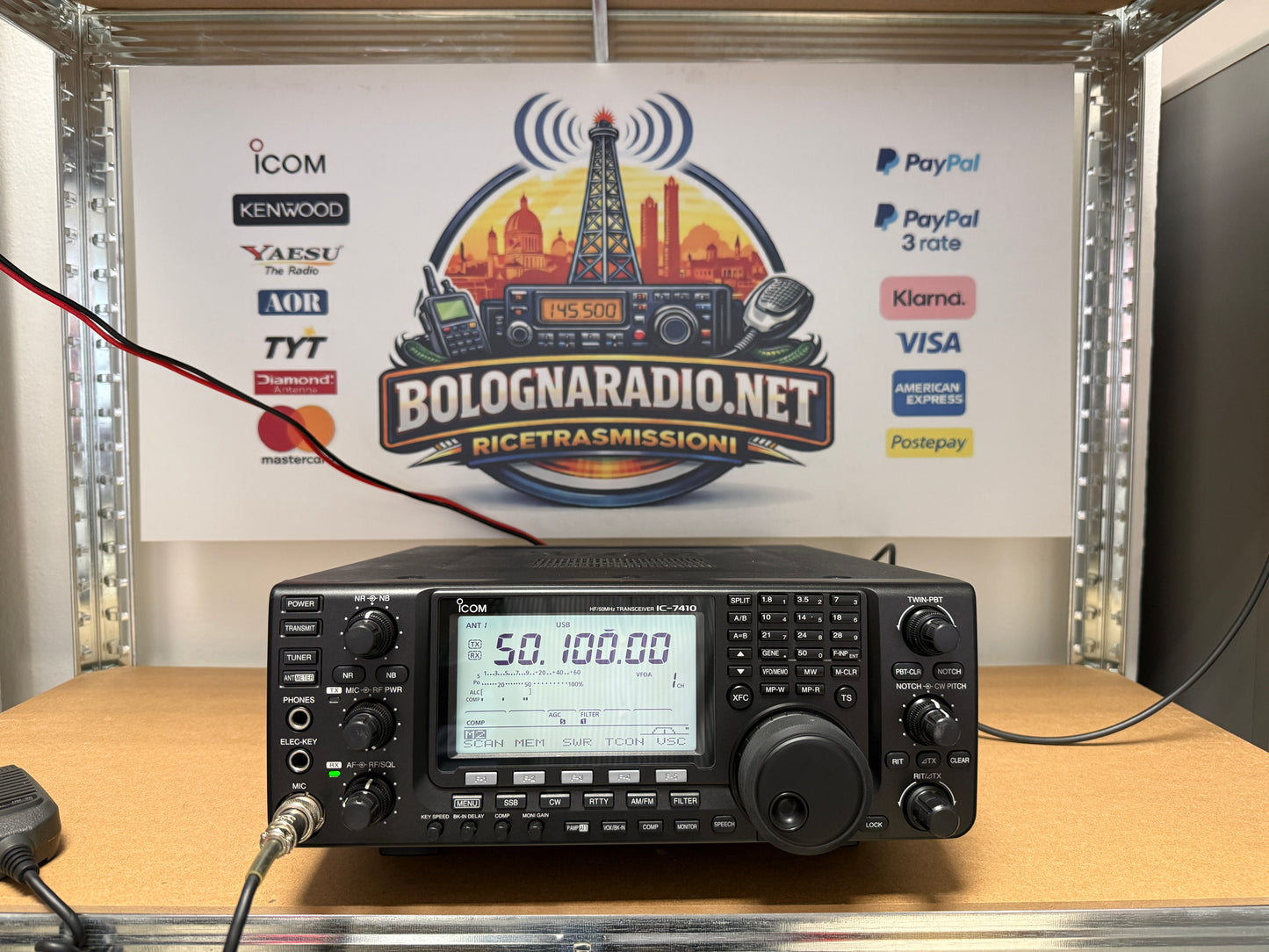 A-1 Icom ic 7410 pari al nuovo Garanzia 12 Mesi