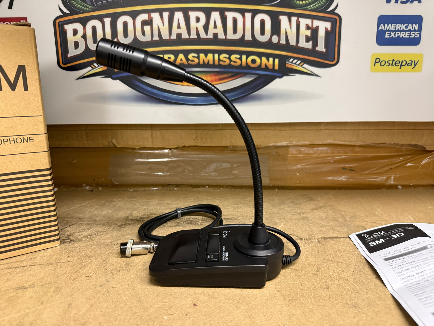 Icom SM 30 microfono da tavolo pari al nuovo