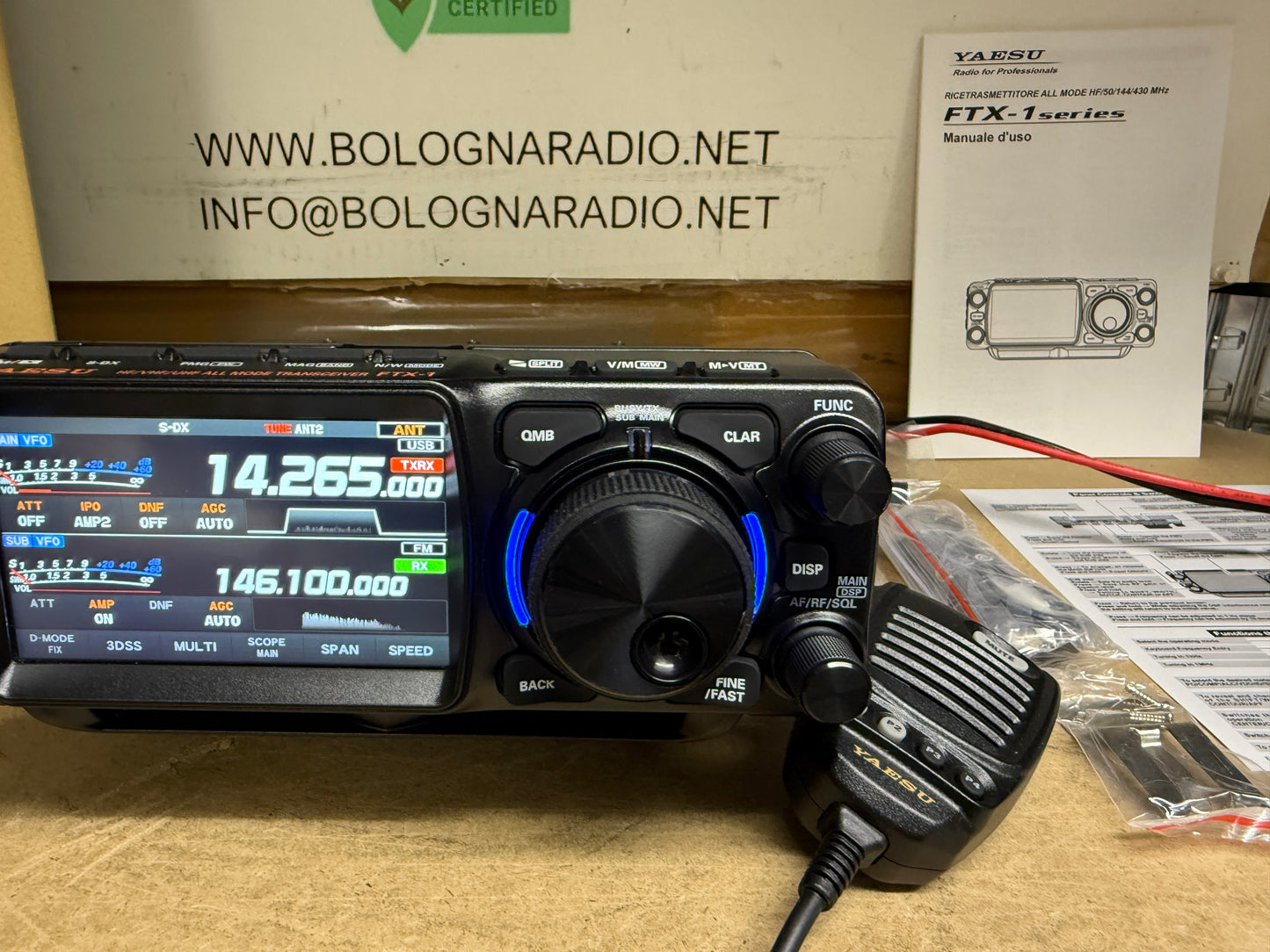 Yaesu FTX 1 Optima 100 watt banda pari al Nuovo11/2025 Garanzia Ufficiale