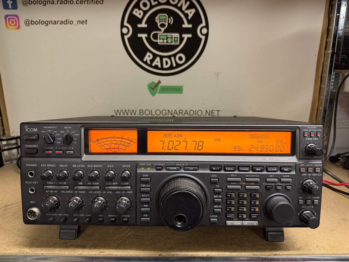 A-1 Icom ic 775 DSP-c2 200 watt + filtro ssb pari al nuovo imballo originale Garanzia 12 Mesi
