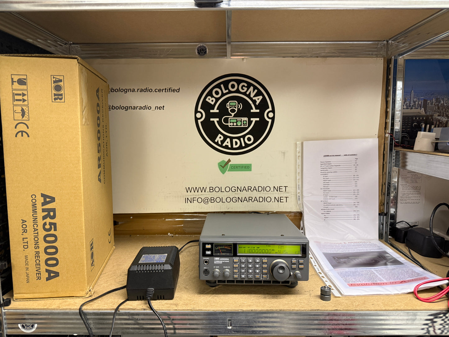 A-1 Aor AR 5000A pari al nuovo 0,01-3000 MHz AM / FM / WFM / SSB / CW