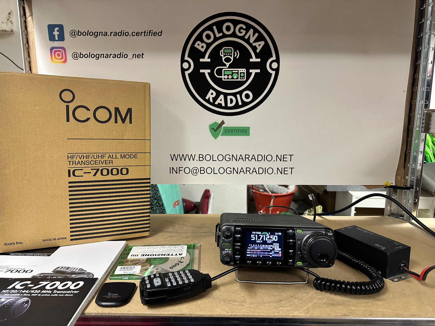 Icom ic 7000AT full set perfetta unicoproprietario