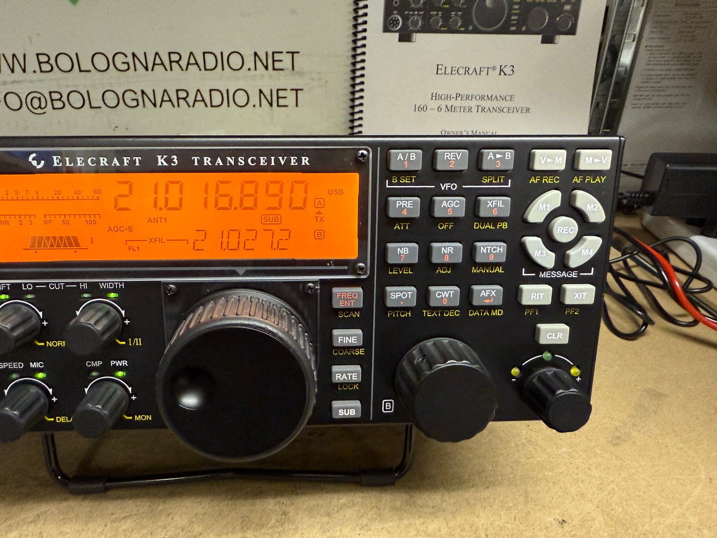 A1 Elecraft K3/100 watt ATU + 2 rx + P3 + 4 filtri pari al nuovo Garanzia 12 Mesi