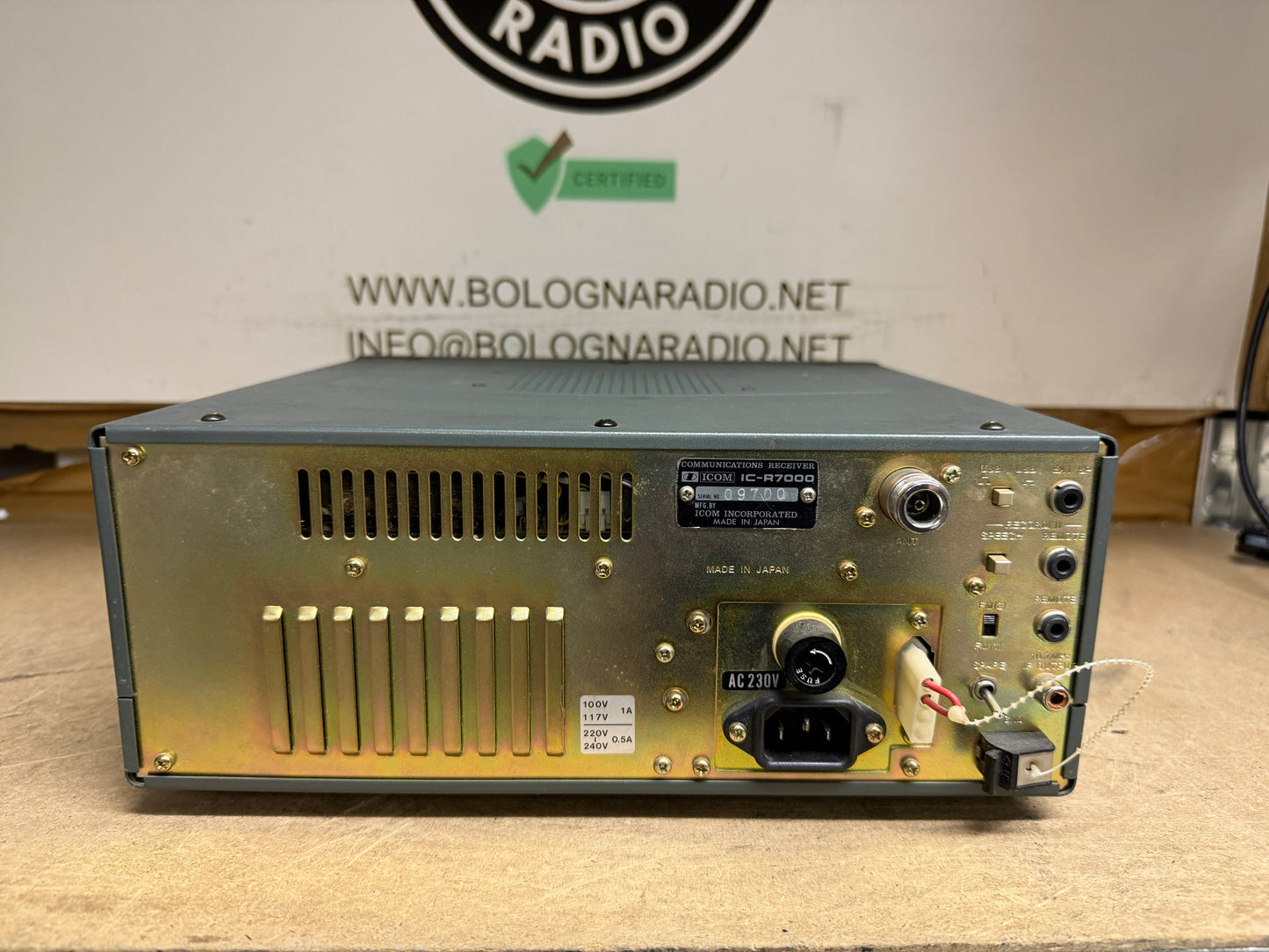 Icom ic r7000 + EX-310 + imballo pari al nuovo Garanzia 12 Mesi
