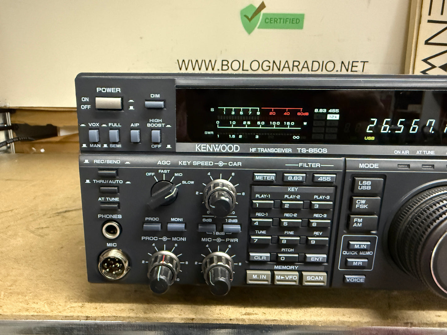 A-1 KENWOOD TS-850S AT perfetto 100 watt imballo originale