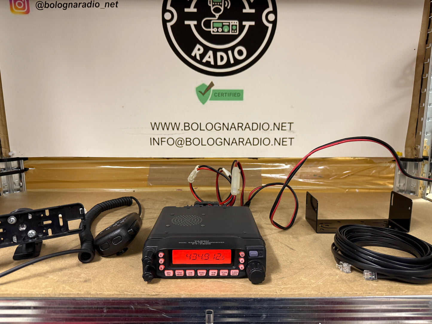 A1 - Yaesu FT 7800 dualband 50 watt + kit frontalino garanzia 12 mesi