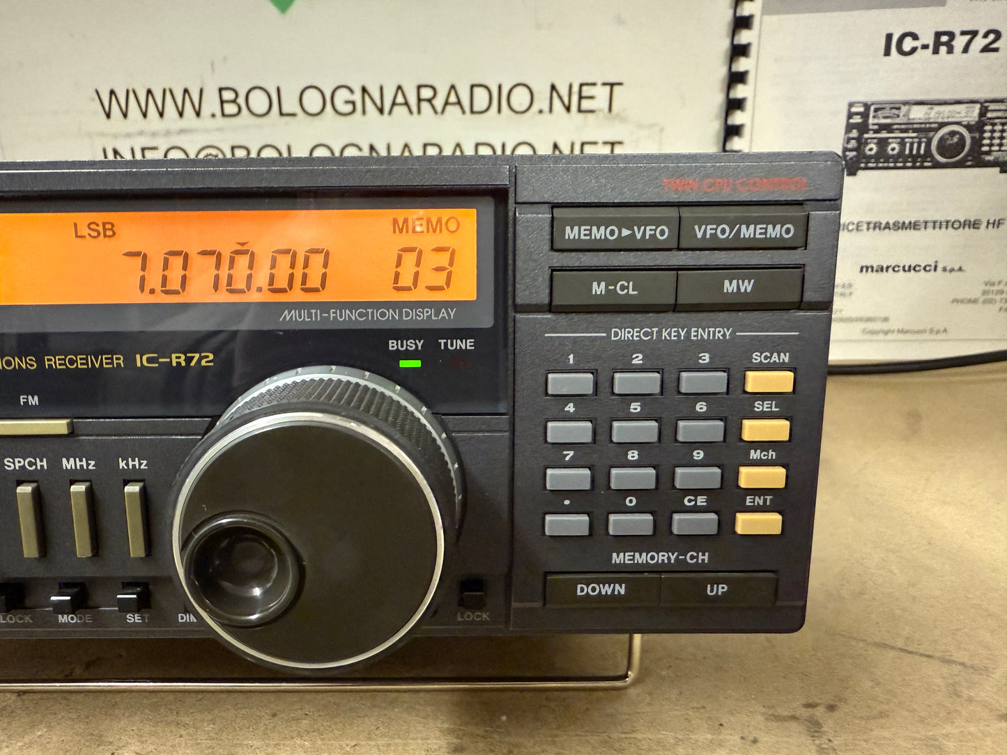 Icom IC R 72 pari al nuovo garanzia 12 mesi perfetto.